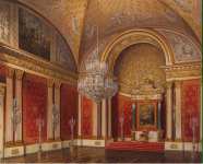 Hau Edward Petrovich Interiors of the Winter Palace. The Peter Hall - Hermitage
